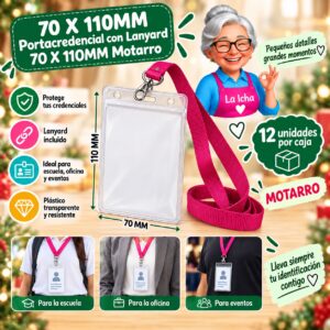 RI-0008266 70 X 110MM Portacredencial con Lanyard 70 X 110MM Motarro
