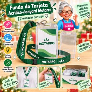 RI-0008267 Funda de Tarjeta Acrílico+lanyard Motarro