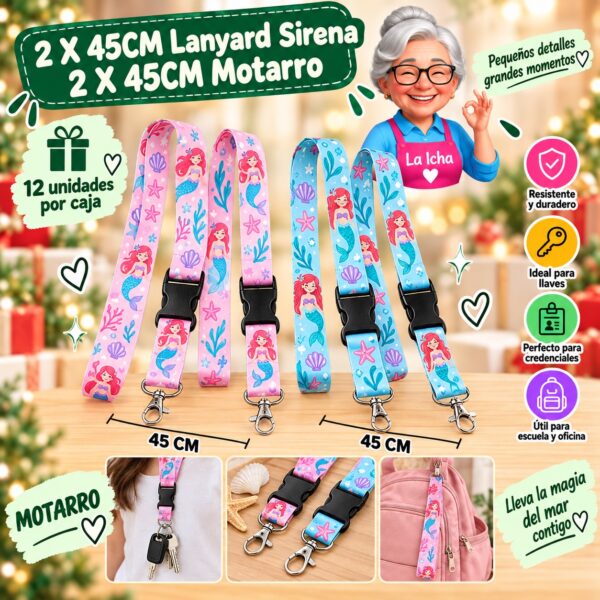 RI-0008268 2 X 45CM Lanyard Sirena 2 X 45CM Motarro