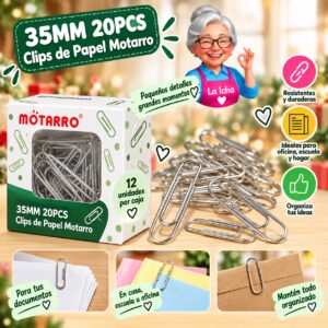 35MM 20PCS Clips de Papel Motarro