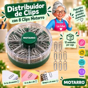 Distribuidor de Clips con 8 Clips Motarro