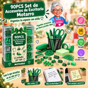 90PCS Set de Accesorios de Escritorio Motarro