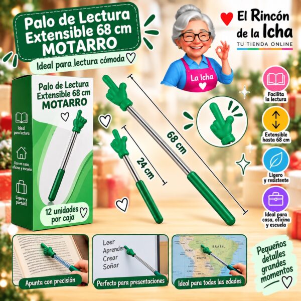 Palo de Lectura Extensible 68 cm Motarro