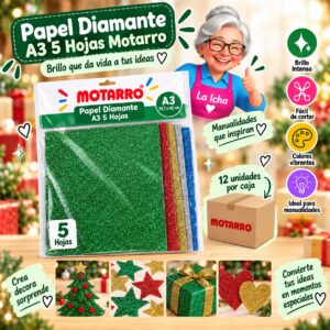 Papel Diamante A3 5 Hojas Motarro