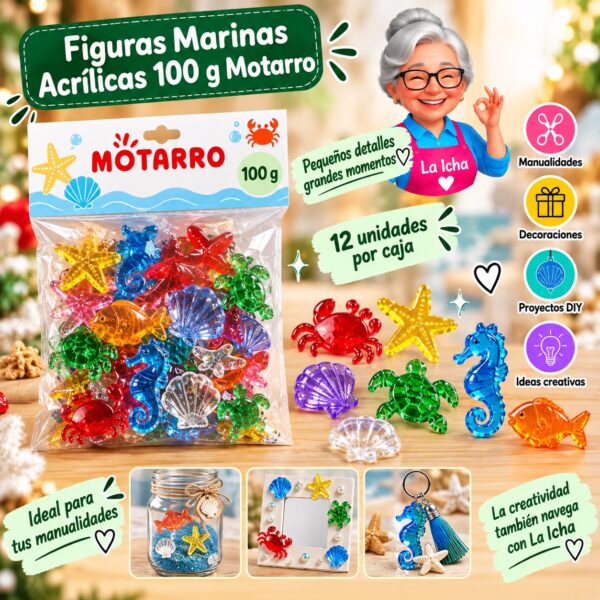 RI-0008433 Figuras Marinas Acrílicas 100 g Motarro