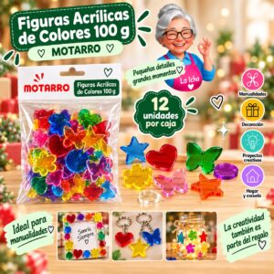 RI-0008435 Figuras Acrílicas de Colores 100 g Motarro