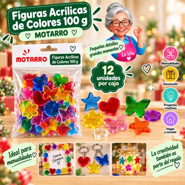 RI-0008435 Figuras Acrílicas de Colores 100 g Motarro
