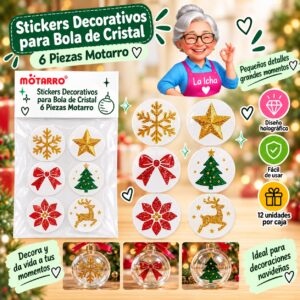 RI-0008454 Stickers Decorativos para Bola de Cristal 6 Piezas Motarro