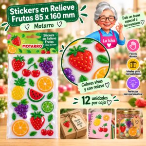 Stickers en Relieve Dinosaurios 80 x 160 mm Motarro
