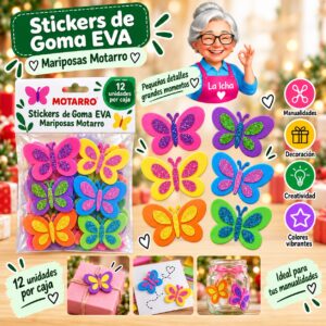 Stickers de Goma EVA Mariposas Motarro