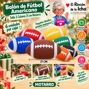 RI-0008499 Balón de Fútbol Americano Talla 3 Colores 21 cm Motarro