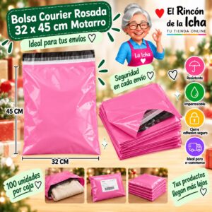 Bolsa Courier Rosada 32 x 45 cm Motarro