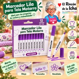 RI-0008549 Marcador Lila para Tela Motarro