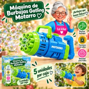 RI-0008555 Máquina de Burbujas Gatling Motarro