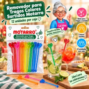 RI-0008562 Removedor para Tragos Colores Surtidos Motarro