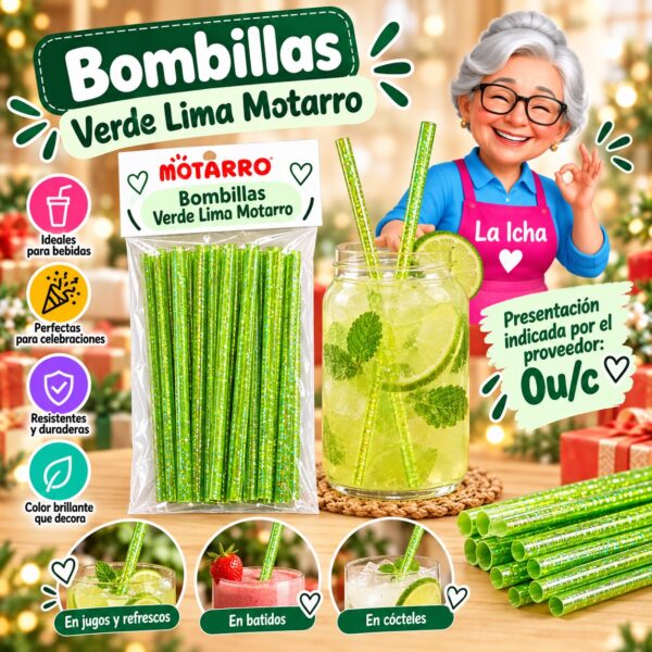 RI-0008563 Bombillas Verde Lima Motarro