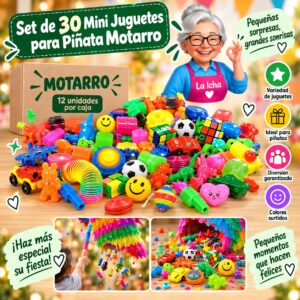 RI-0008580 Set de 30 Mini Juguetes para Piñata Motarro