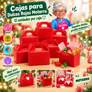 RI-0008589 Cajas para Dulces Rojas Motarro