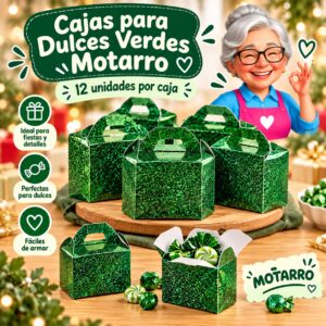 RI-0008590 Cajas para Dulces Verdes Motarro