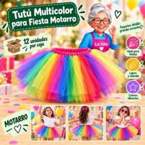 RI-0008597 Tutú Multicolor para Fiesta Motarro