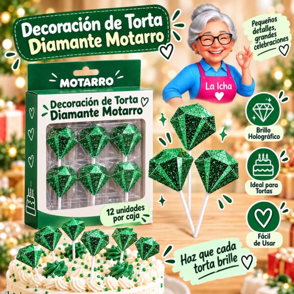 RI-0008603 Decoración de Torta Diamante Motarro