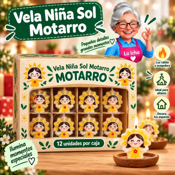 Vela Niña Sol Motarro