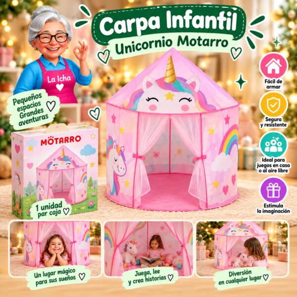 RI-0008642 Carpa Infantil Unicornio Motarro