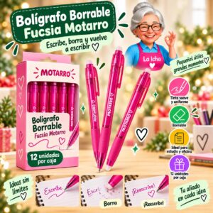 RI-0008673 Bolígrafo Borrable Fucsia Motarro