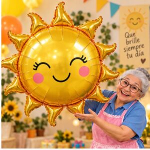 RI-0009131 Globo Metálico Sol Feliz