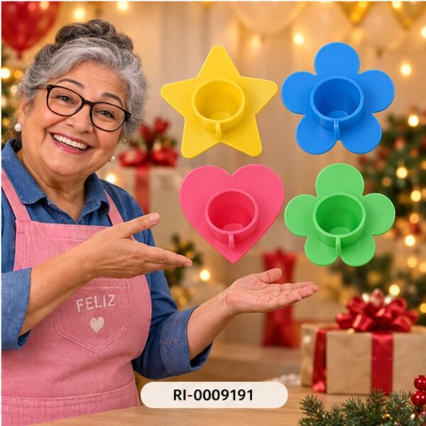 RI-0009191 Set de 4 Accesorios Multicolor para Globos de 13 cm Feliz