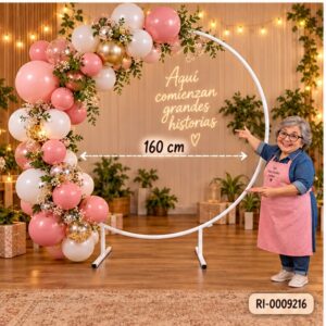 RI-0009216 Soporte Circular para Globos de 160 cm Feliz