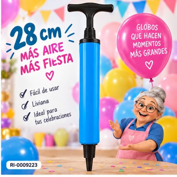 RI-0009223 Inflador Manual de 28 cm Feliz