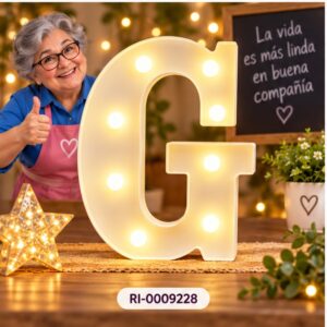 RI-0009228 Letra LED G Feliz