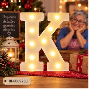 RI-0009230 Letra LED K Feliz