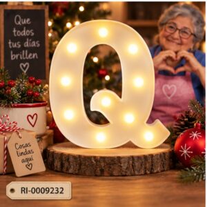 RI-0009232 Letra LED Q Feliz