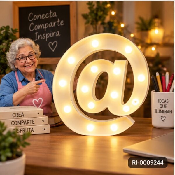RI-0009244 Símbolo LED Arroba Feliz