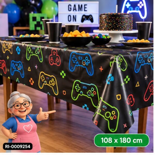 RI-0009254 Mantel Gamer de 108 x 180 cm Feliz