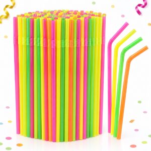Set de 100 Bombillas Plásticas Flexibles Fluorescentes de 21 cm Feliz