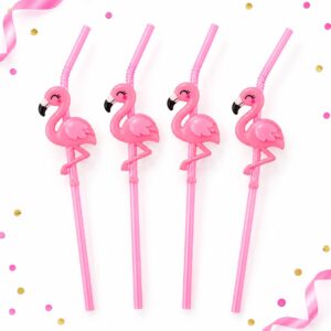 Set de 4 Bombillas Fashion con Flamenco de 24 cm Feliz