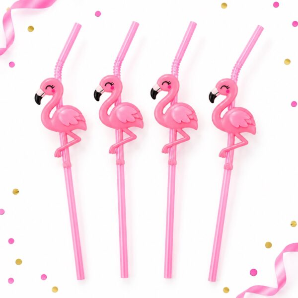 RI-0009518 Set de 4 Bombillas Fashion con Flamenco de 24 cm Feliz