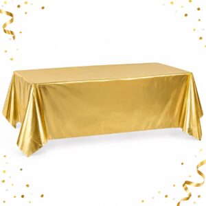 RI-0009535 Mantel de Mesa Dorado de 137 x 274 cm Feliz