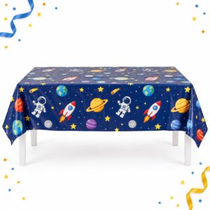 RI-0009554 Mantel de Mesa con Diseños del Espacio de 108 x 180 cm Feliz