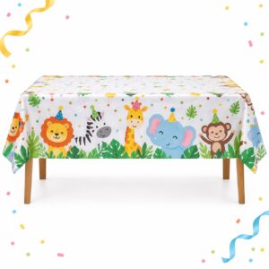 RI-0009561 Mantel de Mesa con Animales de 180 x 108 cm Feliz