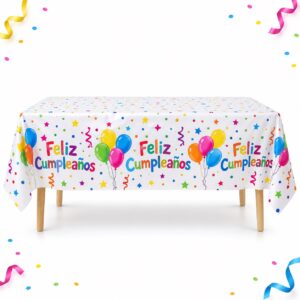 RI-0009568 Mantel de Mesa Feliz Cumpleaños de 180 x 108 cm Feliz