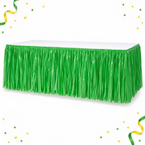 RI-0009578 Faldón de Mesa Verde de 426 x 73 cm Feliz