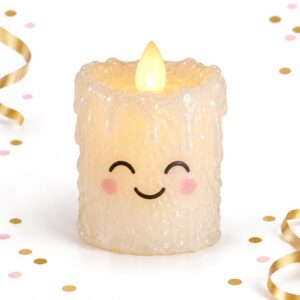 RI-0009601 Vela LED Témpano de Hielo Tamaño L de 8 cm Feliz