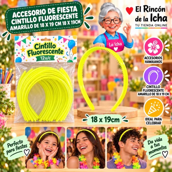 RI-0010143 Accesorio de Fiesta Flores Naranja De 57 Cm Feliz