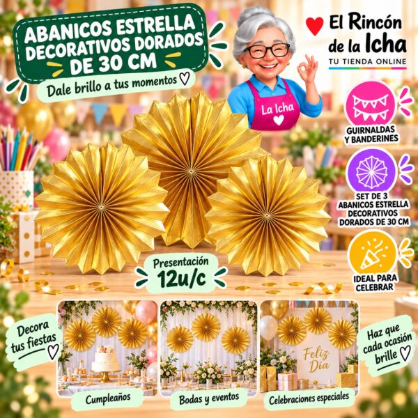 RI-0010207 Rosetones Decorativos Para Baby Shower Niño, 2 De 20, 30 Y 40 Cm Feliz