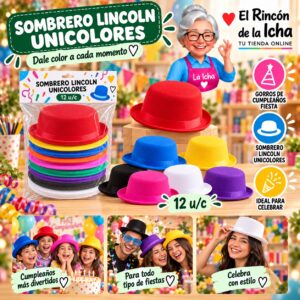 Sombrero Lincoln Unicolores Feliz