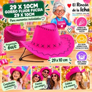 29 X 10cm Gorro Fluor Fucsia 29 X 10cm Feliz